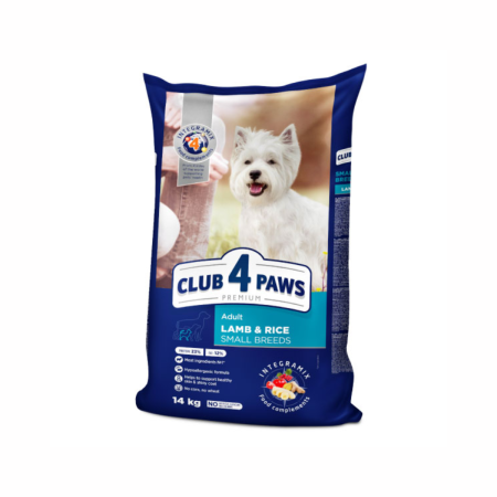 Produse pentru caini - CLUB4PAWS, Hrana fara cereale pentru caini de talie mica, miel si orez