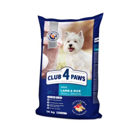 Produse pentru caini - CLUB4PAWS, Hrana fara cereale pentru caini de talie mica, miel si orez