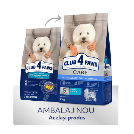 CLUB4PAWS, Mancare hipoalergenica pentru caini de talie mica [2]