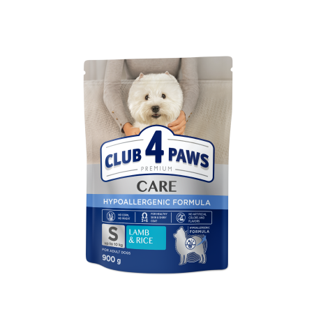 CLUB4PAWS, Hrana fara cereale caini de talie mica, miel si orez