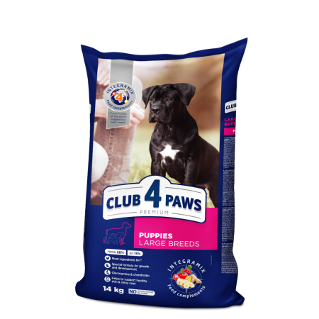 Hrana uscata - CLUB4PAWS, Hrana uscata pentru catei de talie mare, 14kg