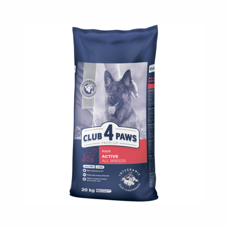 Produse pentru caini - CLUB4PAWS, Hrana uscata pentru caini activi