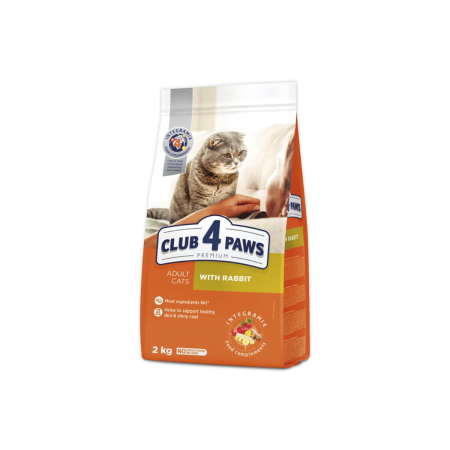 Produse pentru pisici - Hrana uscata cu iepure pentru pisici adulte, Club4Paws