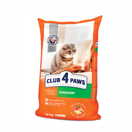 Hrana uscata - Club 4 Paws Premium, Hrana uscata pisici adulte, cu Pui 14kg