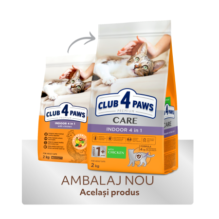 Club 4 Paws Premium, Indoor, Hrana uscata pisici adulte, 2kg [4]