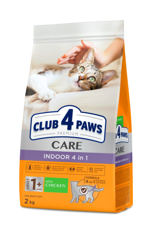 Produse pentru pisici - Club 4 Paws Premium, Indoor, Hrana uscata pisici adulte, 2kg
