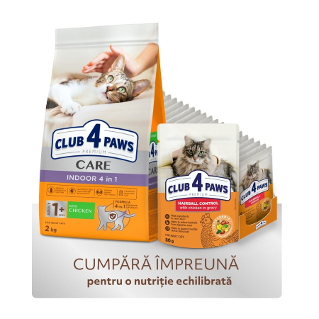 Club 4 Paws Premium, Indoor, Hrana uscata pisici adulte, 2kg [3]