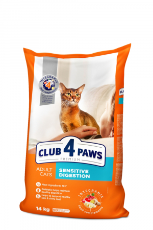 Hrana uscata - Club 4 Paws Premium Sensitive Hrana uscata pisici adulte, 14kg