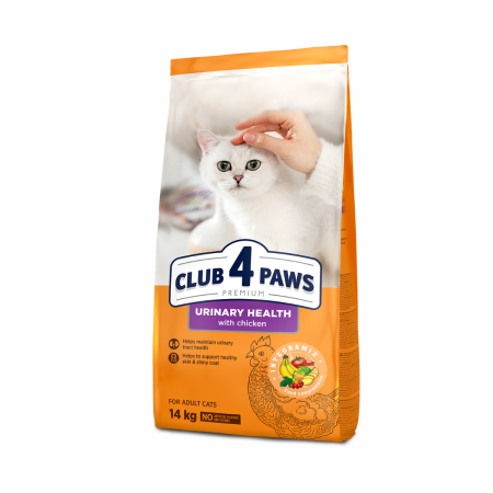Hrana uscata - Club 4 Paws Premium, Urinary, Hrana uscata pisici adulte, 14kg