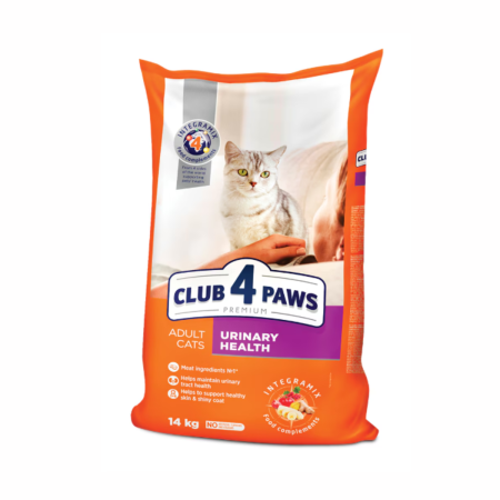 Hrana uscata - Club 4 Paws Premium, Urinary, Hrana uscata pisici adulte, 14kg