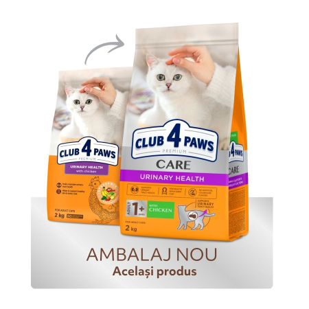Club 4 Paws Premium, Urinary, Hrana uscata pisici adulte, 2kg [1]