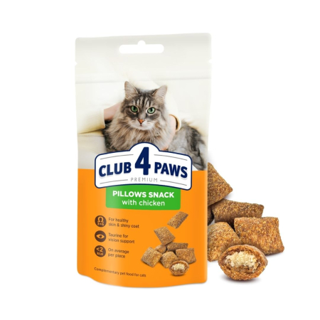 Recompense - Club 4 Paws, Recompense Pernute pisici - cu pui, 60g