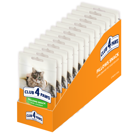 Club 4 Paws, Recompense Pernute pisici - cu pui, 60g [4]
