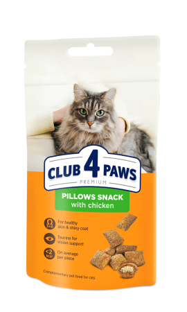 Recompense - Club 4 Paws, Recompense Pernute pisici - cu pui, 60g