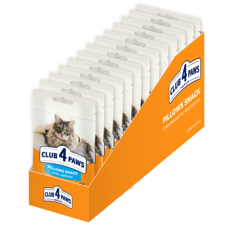 Club 4 Paws, Recompense Pernute pisici - cu somon, 60g [1]