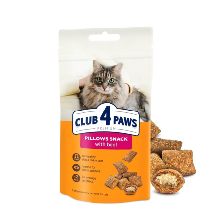 Recompense - Club 4 Paws, Recompense Pernute pisici - cu vita, 60g