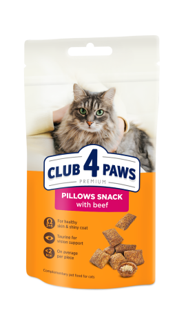Recompense - Club 4 Paws, Recompense Pernute pisici - cu vita, 60g