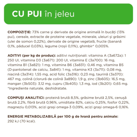 Club 4 Paws, Set Hrana umeda pisici sterilizate - Pui, curcan, iepure si vitel, 48x80g [5]