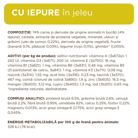 Club 4 Paws, Set Hrana umeda pisici sterilizate - Pui, curcan, iepure si vitel, 48x80g [3]