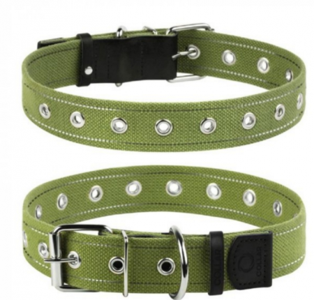 Produse pentru caini - Zgarda pentru Caini Verde, adimensionala, Collar