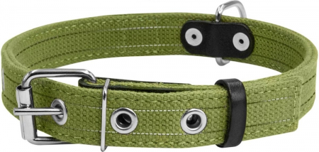 Collar, Zgarda caini dubla, 25mm latime, 41-53cm lungime, verde [1]