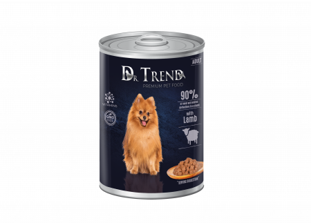 Hrana umeda - Conserva Dr. Trend pentru caini, cu miel