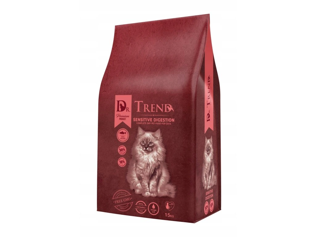 Hrana uscata - Dr.Trend Premium, Sensitive, Hrana uscata pisici adulte, 15 kg