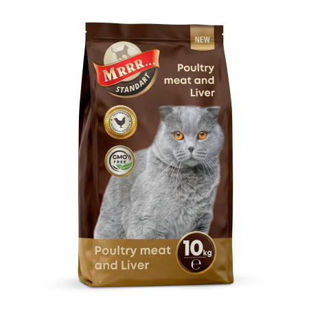 Hrana uscata - Dr.Trend Standart, Hrană uscată completa pentru pisici - Pui si ficat, 10kg