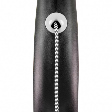 Lesa retractabila cu snur de 3m, gri, XS, Flexi Black Design [1]