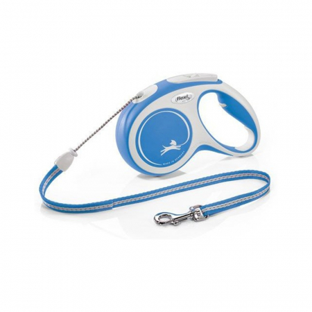 Produse pentru caini - Flexi New Comfort, M cord, lesa retractabila, albastra