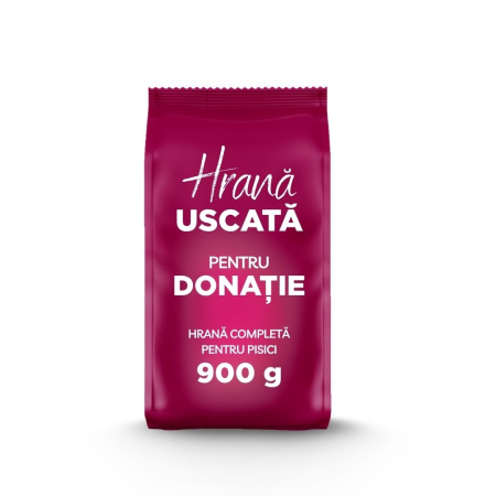 Donatii - Hrana uscata pentru DONATIE, pisici, 900g