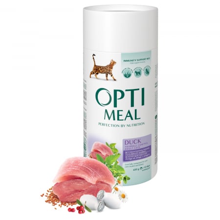 Hrana uscata - Optimeal Hairball Control Hrana uscata pisici adulte - cu Rata, 650g