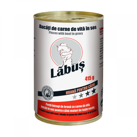 Hrana umeda - Labus, Conserva hrana umeda, caini, vita, 415g
