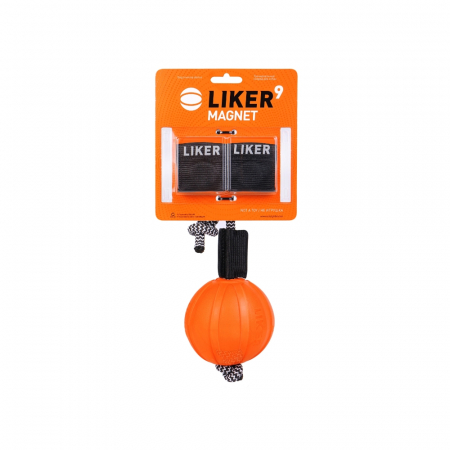 Jucarii caini - Liker Magnet 9, Minge antrenament caini cu magneti, 9 cm
