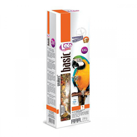 Animale mici - Lolo Batoane XXL cu fistic pentru papagali mari, 250g