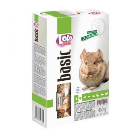 Animale mici - Lolo Hrana de baza pentru chinchilla 500g
