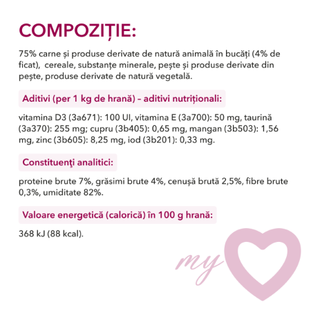 My Love Hrana umeda caini cu ficat 24x100g [2]