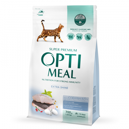 Optimeal Hrana sucata pisici adulte - cu peste Cod, 0,7kg