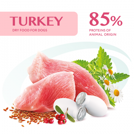 Optimeal Hrana uscata caini de talie medie - Curcan 1,5kg [4]