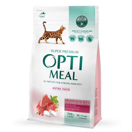 Optimeal Hrana uscata pisici adulte - cu Vita, 0,7kg