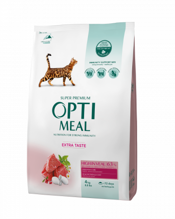 Optimeal Hrana uscata pisici adulte - cu Vita, 4kg