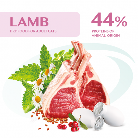 Optimeal Sensitive, Hrana uscata pisici adulte - cu Miel, 4kg [3]