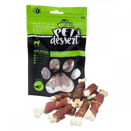 Recompense - Recompense pentru caini, cu oase si rata, Pet's Desert