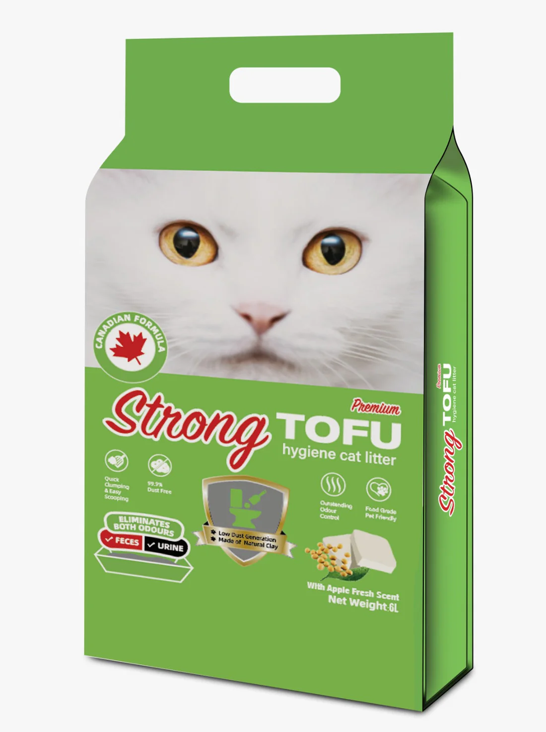 Asternut igienic - Strong Tofu Asternut igienic pisici - Mar, 6L/2.5kg