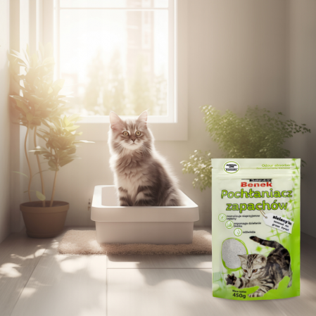 Absorbant miros neplacut pentru litiera pisicii, fresh forest, Super Benek [3]