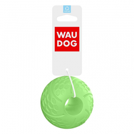 Jucarii caini - Waudog Fun, Minge  fosforescenta caini, 7cm 