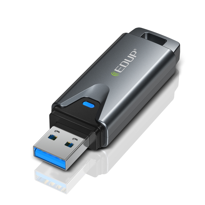 Adaptor USB Wi-Fi 6 EDUP, Tri Band 2.4/5GHz/6GHz, USB 3.0, AX3000, OFDMA, MU-MIMO [6]