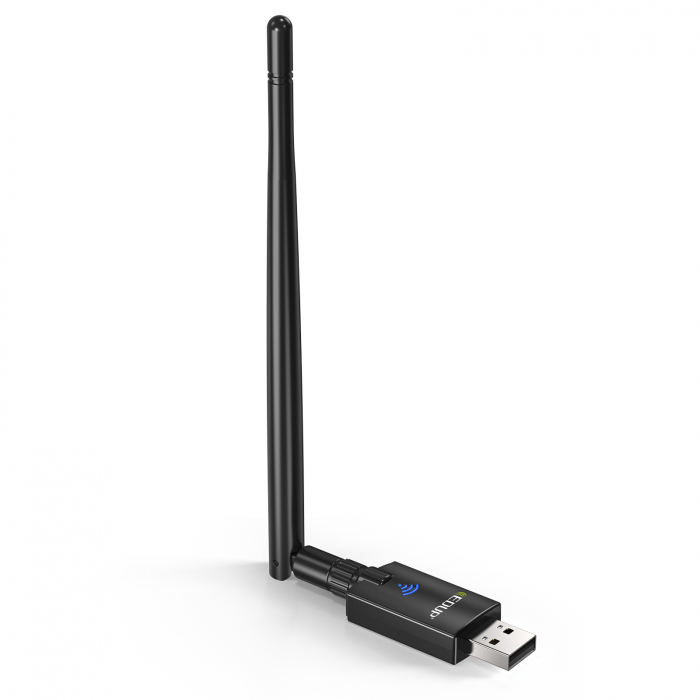 Adaptor dual USB EDUP, WiFi 6 si Bluetooth 5.3, Compatibil cu Windows 10/11, Bandă duală 2.4G/5Ghz, IEEE 802.11ax/900Mbps, Antenă de 5dBi [3]