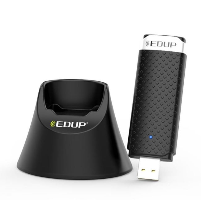 Adaptor Placa Retea Wireless EDUP , model EP-AC1609 , AC 1200Mbps , USB 3.0 , Dual Band 5Ghz  2,4Ghz ,802.11ac , cu baza externa