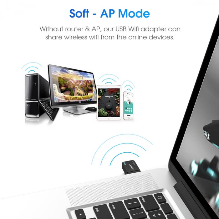 Adaptor USB 3.0 Wi-Fi AC 1300Mbps EDUP [6]